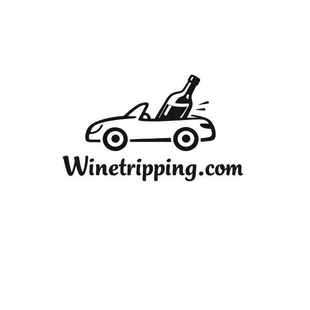 Winetripping.com logo — a convertible carrying a wine bottle